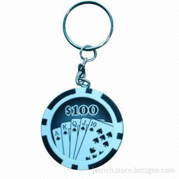 Poker Chip Keychain
